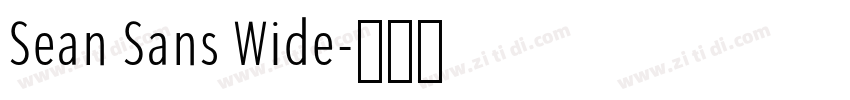 Sean Sans Wide字体转换 Sean Sans Wide字体转换